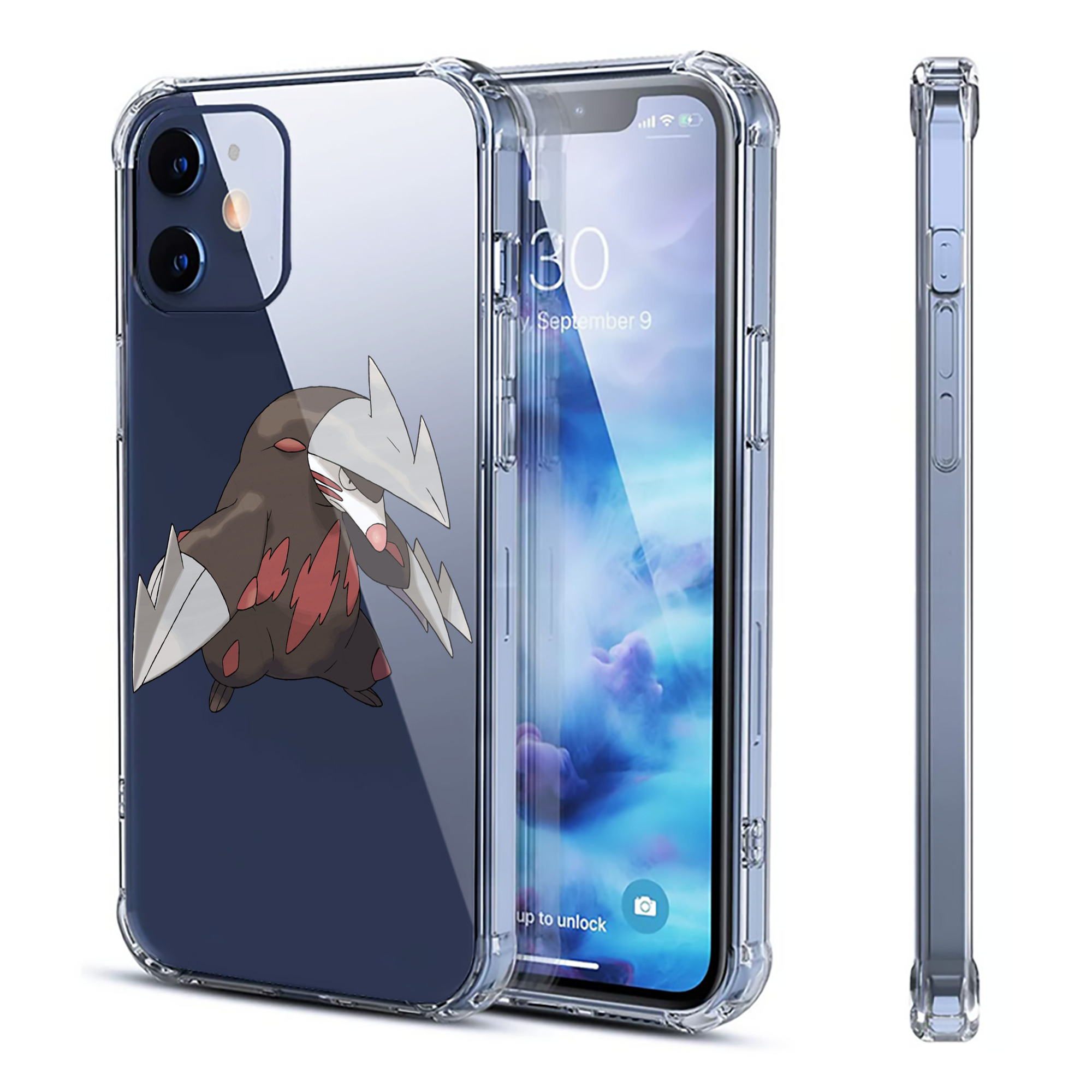 （画像用） ポケットモンスター Pokémon 【iPhone 12シリーズ対応】透明スマホケース（クリアソフトケース）